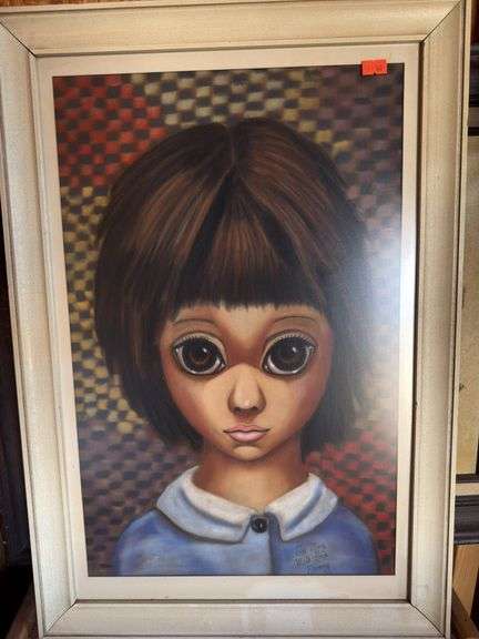 Margaret Keane big eye picture. image