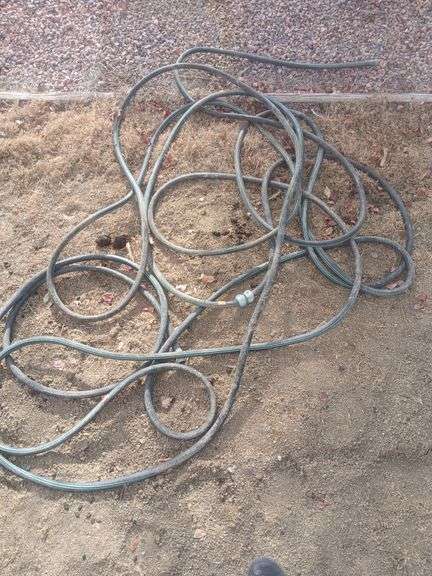 Black/green garden hose image