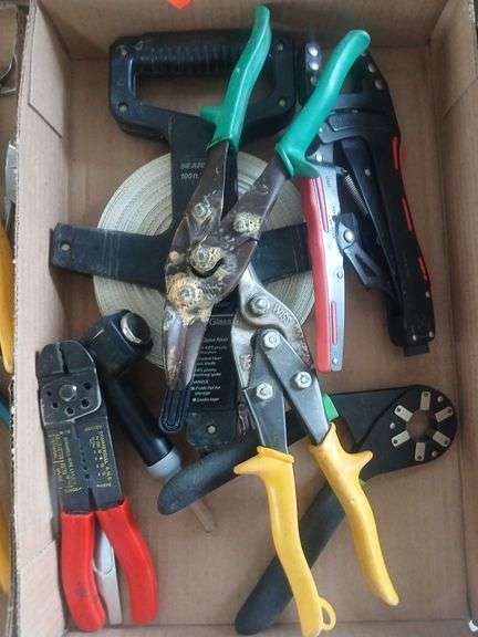 Flat of misc tools. image