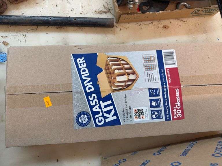 New in box glass divider Kit packs 30 glasses image