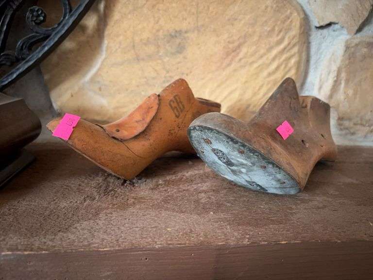 2 wooden shoe lasts image
