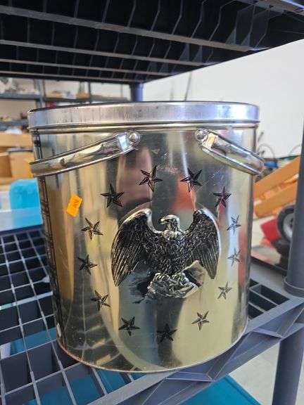 Tin Container w/ Art Paint Supplies image