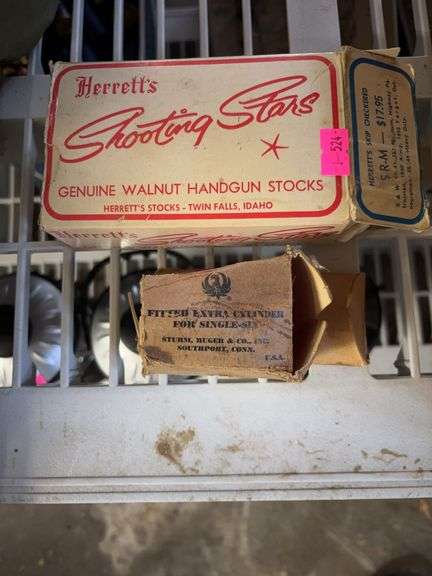 Herretts shooting stars handgun stock, fitted extra cylinder for single six image