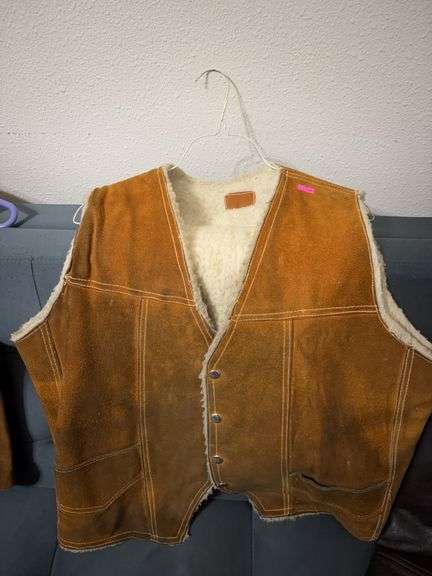 Leather vest image