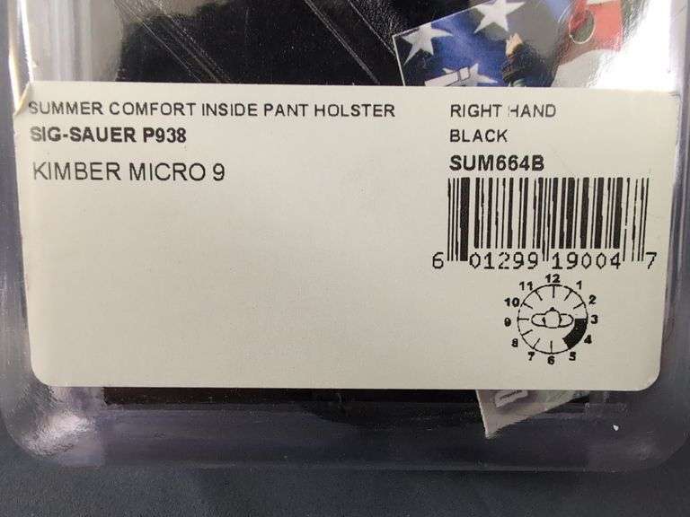 Galco Summer Comfort Inside Pant Holster - Sig Sauer P938 & Kimber Micro 9