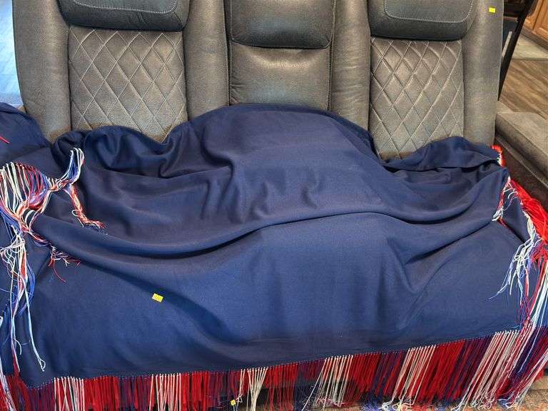Native American Style Blanket with Fringe image