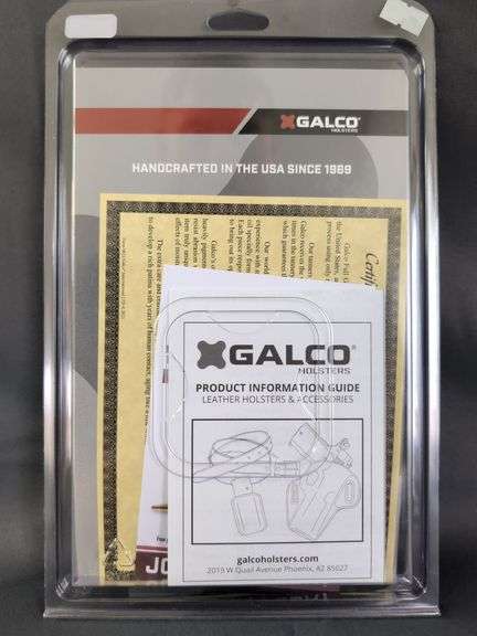 Galco Fletch High Ride Belt Holster - Smith & Wesson M&P 9/40 - Right Hand - Black