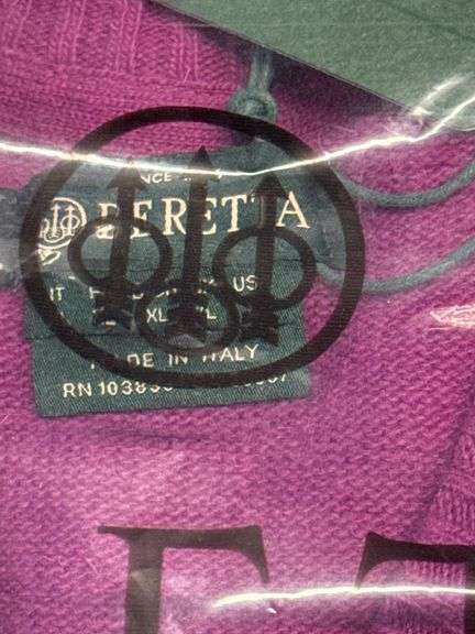 XL Beretta Sweater New in Packaging Purple