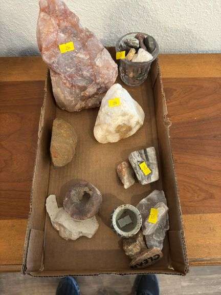 Mixed Lot of Decorative Rocks and Minerals image