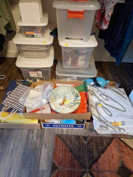 Assorted Household Goods and Storage Totes image