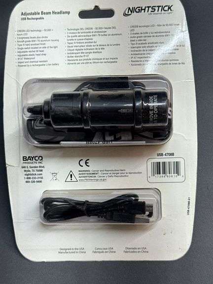 Nightstick USB Rechargeable Adjustable Beam Headlamp