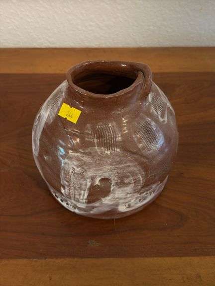 Handmade Pottery Vessel with Applied Decoration image