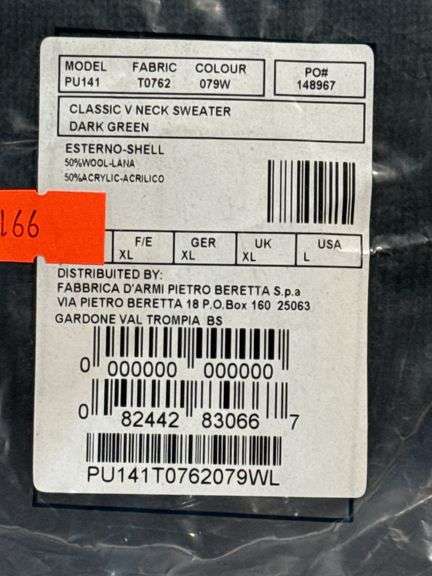 Large Beretta Sweater New in Packaging Dark Green
