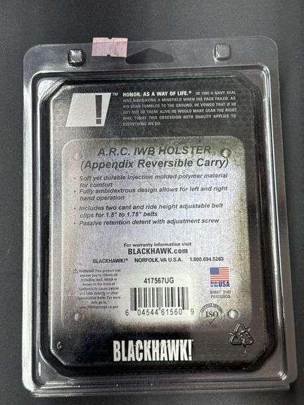 BLACKHAWK! A.R.C. IWB Holster Fits Glock 42