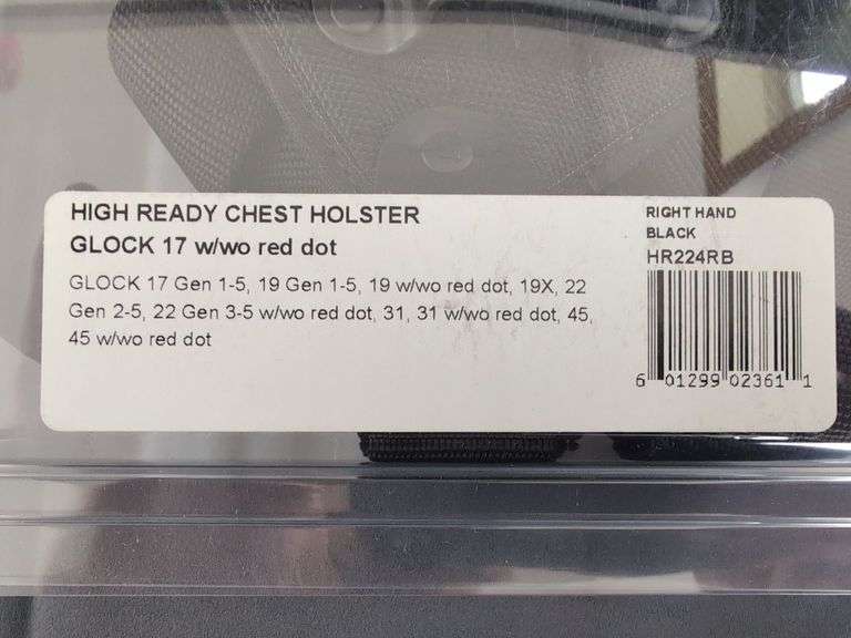 Galco HR224RB High Ready Chest Holster for Glock 17