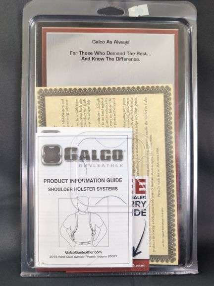 Galco S1H Right Hand Tan Leather Shoulder Holster Component for S&W L FR 686 4" and More