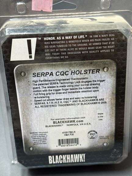 BLACKHAWK! SERPA CQC Concealment Holster - Right Hand
