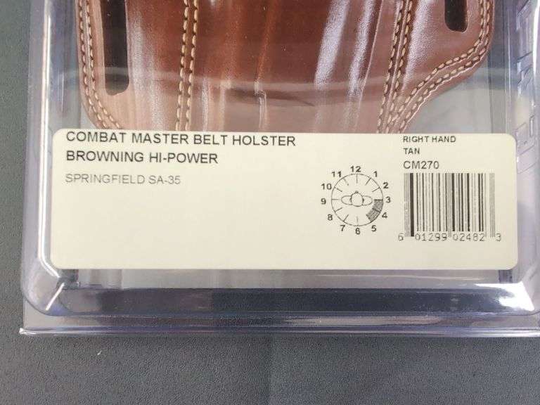 Galco Combat Master Belt Holster for Browning Hi-Power & Springfield SA-35, Right Hand