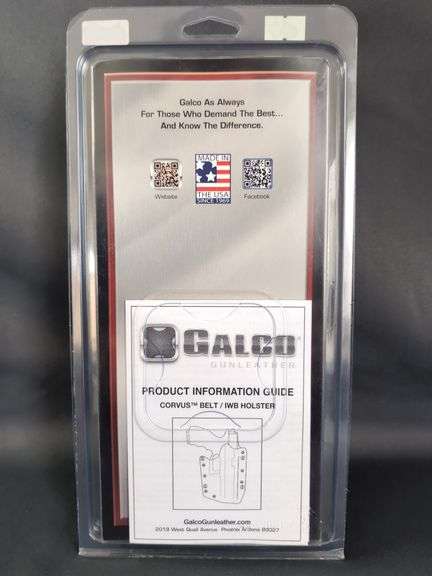 Galco Corvus Belt/IWB Holster Glock 17, 22, 31 Right Hand Black CVS224