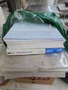 Office Equipment Lot: Printer, Router, Cables, and Labels