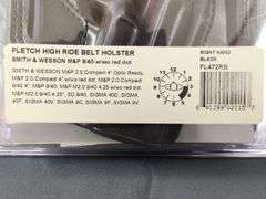 Galco Fletch High Ride Belt Holster - Smith & Wesson M&P 9/40 - Right Hand - Black