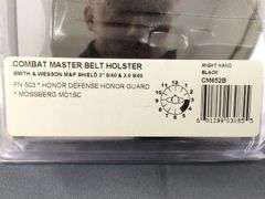 Galco Combat Master Belt Holster CM652B - Smith & Wesson M&P Shield 3" 9/40 & 2.0 9/40 - Right Hand