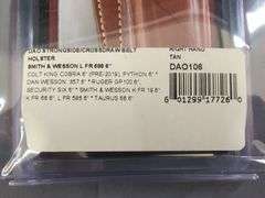 Galco DAO106 Tan Right Hand Strongside/Crossdraw Belt Holster