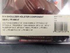 Galco S1H Right Hand Tan Leather Shoulder Holster Component for S&W L FR 686 4" and More