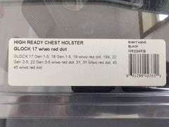 Galco HR224RB High Ready Chest Holster for Glock 17