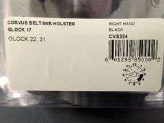 Galco Corvus Belt/IWB Holster Glock 17, 22, 31 Right Hand Black CVS224