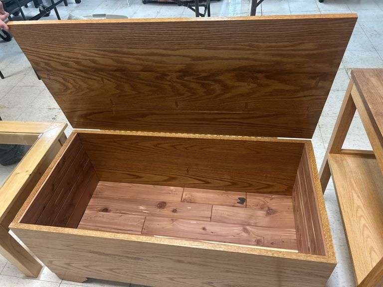 Wooden Cedar-Lined Storage Chest