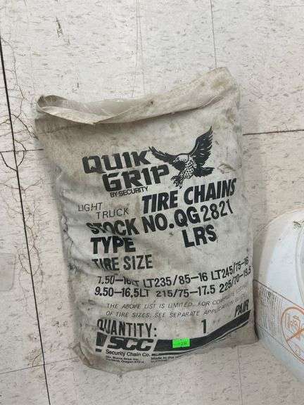 Quik Grip Light Truck Tire Chains - Stock No. QG2821 LRS