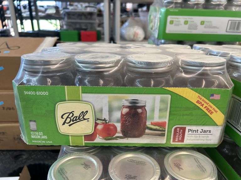 12 New in Package 16oz Ball Mason Jars