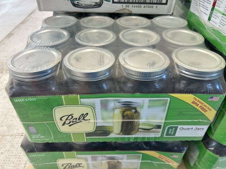 12 New in Package Ball Quart Mason Jars