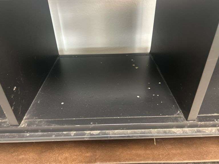 Black Console Table/Media Stand with Storage