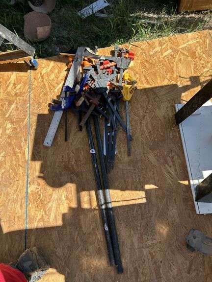 Assorted Woodworking Clamps & Helix Ruler