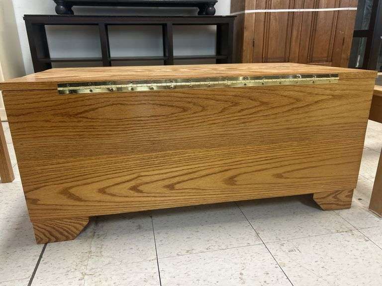 Wooden Cedar-Lined Storage Chest