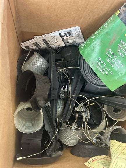 Box Lot of Landscape Lighting Components