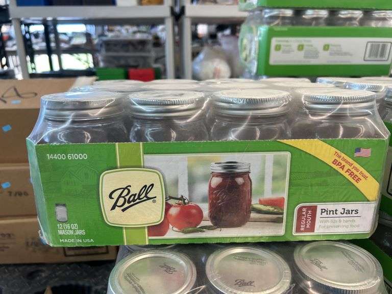 12 New in Package 16oz Ball Mason Jars