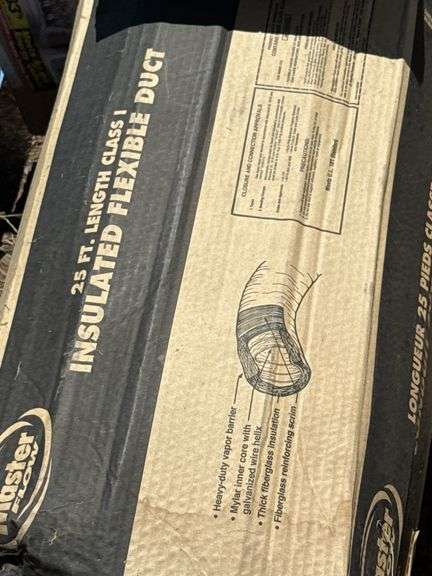 Insulated Flexible Duct & Lascolite Flat Fiberglass Rolls