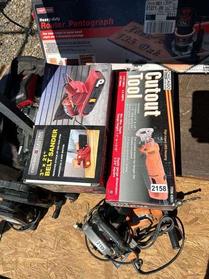 Chicago Electric Belt Sander and Cutout Tool image