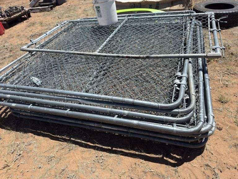 Lot of Chain Link Fence Panels