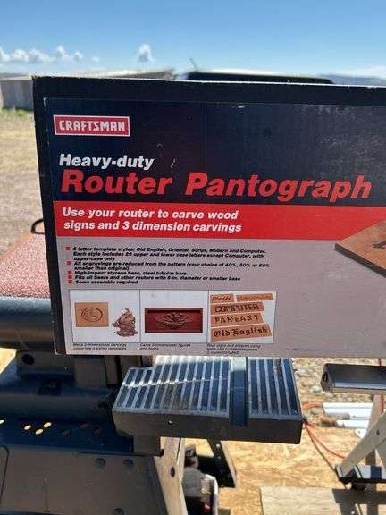 Craftsman Heavy-Duty Router Pantograph