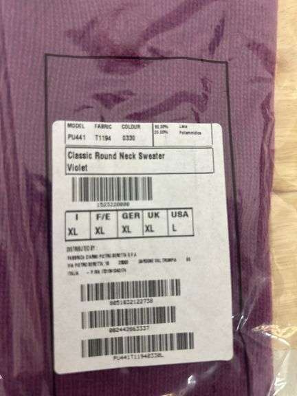 Beretta Classic Round Neck Sweater Violet - Large