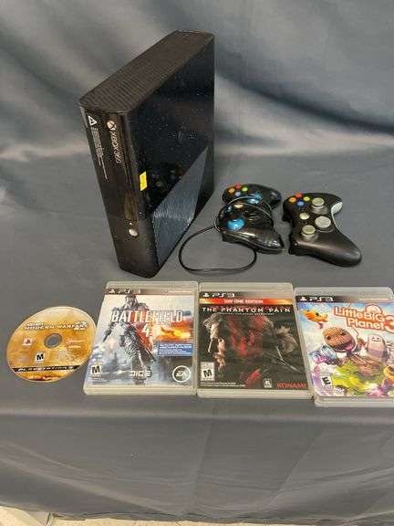 Xbox 360 Console with Games and Controllers