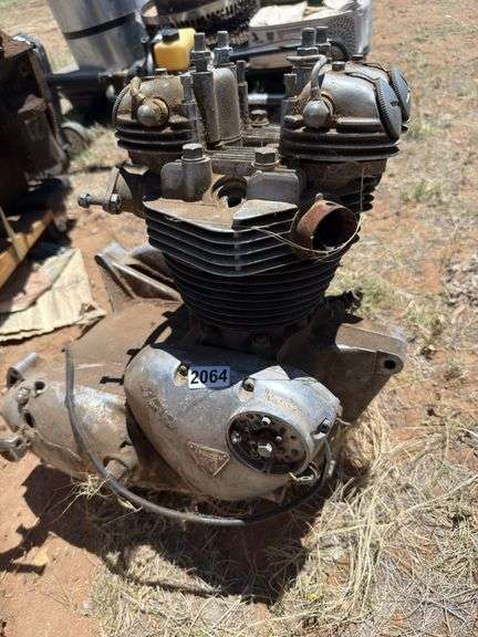 Triumph Motorcycle Engine Assembly