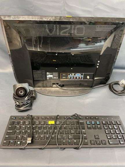 VIZIO Monitor with Dell Keyboard and Webcam