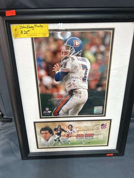 Framed John Elway Photograph - Pro Football Hall of Fame image