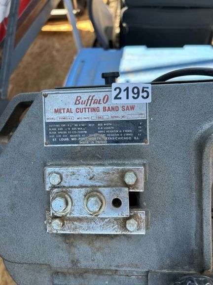 Buffalo Metal Cutting Band Saw