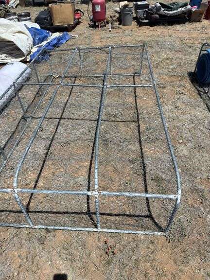 Galvanized Metal Garden Cloche Frame